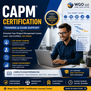 CAPM Certification Training and Exam Support by WGO LLC