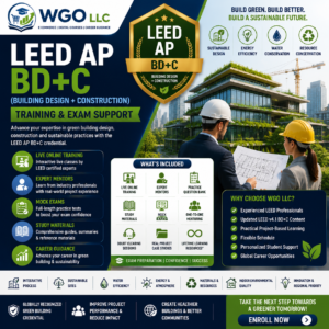 LEED AP Building Design and Construction Training and Exam Support by WGO LLC