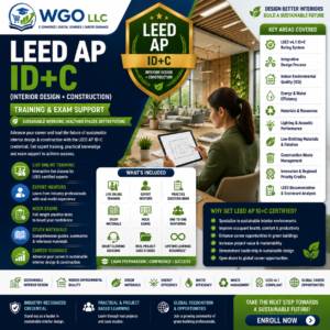 LEED AP Interior Design and Construction Training and Exam Support by WGO LLC
